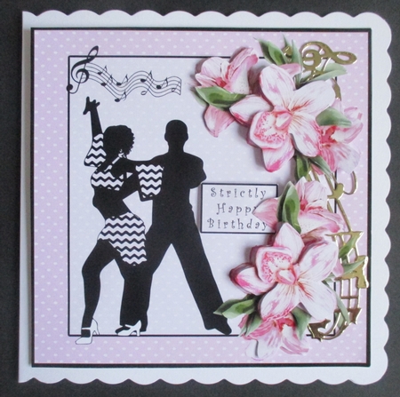 Strictly Happy Birthday - Decoupage by Davina Rundle