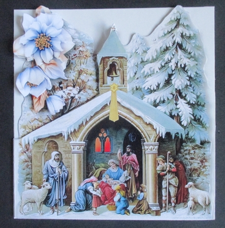 Layered Christmas - Oh come let us adore him by Davina Rundle