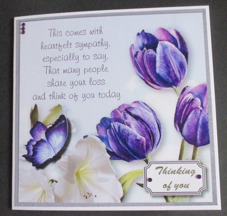 Sympathy card by Davina Rundle