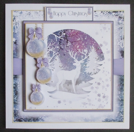 Christmas Silhouette Mini Kit + 5x5 inch Quick Card Sheet 1 by Davina Rundle
