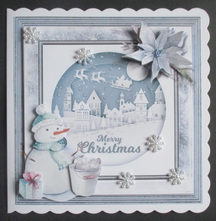 Snowman paper cut by Davina Rundle