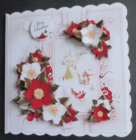 Christmas Roses with Verse Mini Kit by Davina Rundle