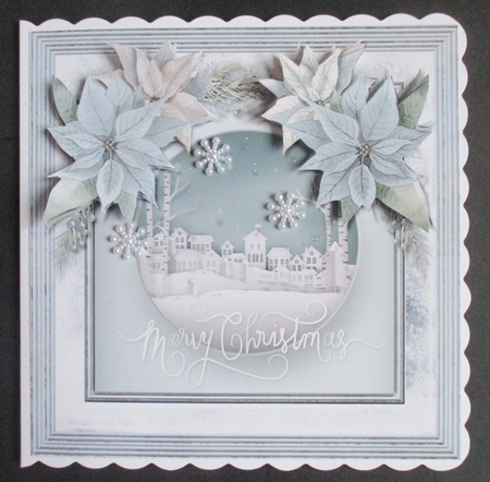 Christmas 3d Paper Art blue by Davina Rundle