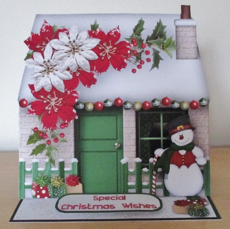 Jolly Snowman - Cottage Easel Card Mini Kit by Davina Rundle