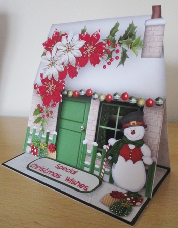 Jolly Snowman - Cottage Easel Card Mini Kit by Davina Rundle