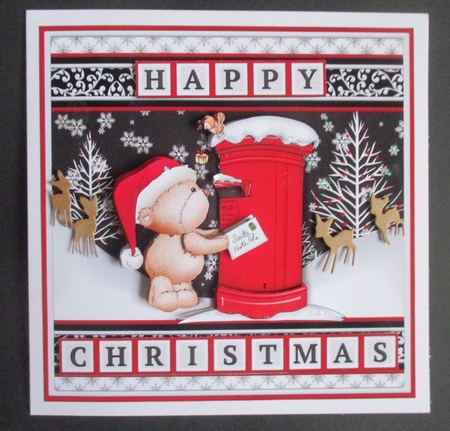 TEDMAS POST 7.5 Christmas Decoupage Easy Cut Word Strips or Alphabet by Davina Rundle