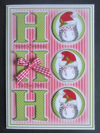 Ho Ho Ho Hedgy Mini Kit by Davina Rundle