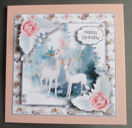 Beautiful White Stags - Birthday by Davina Rundle
