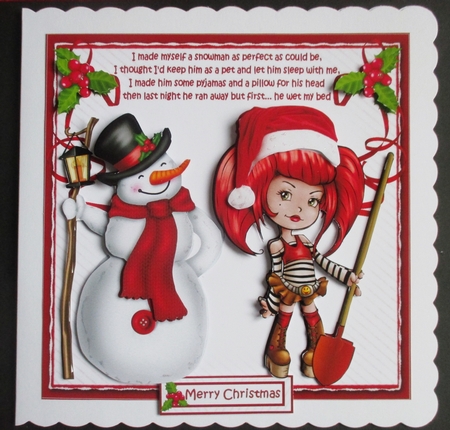 8x8 I made a snowman teen mini kit by Davina Rundle