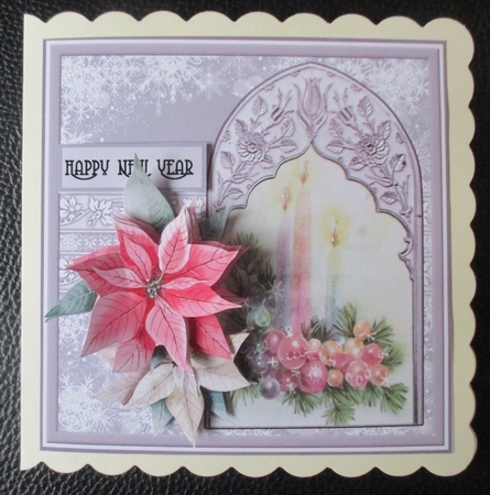 Christmas candles and baubles by Davina Rundle