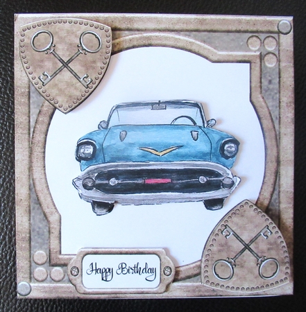 Classic Car - Blue by Davina Rundle