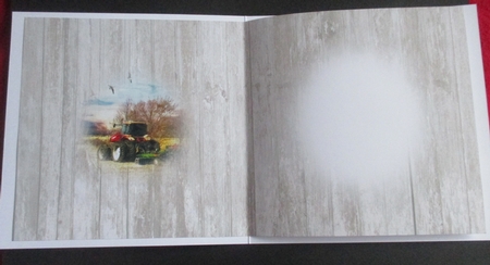 Birthday card, with tractor, farming, for men, 1 insert by Davina Rundle