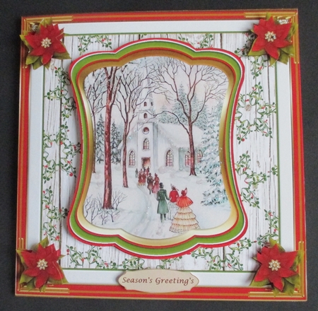 Christmas Scene Vintage Topper 4 by Davina Rundle