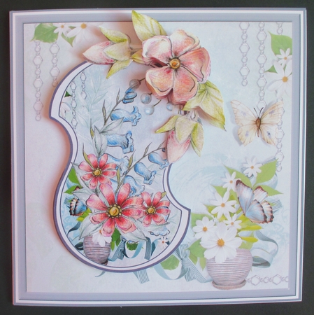 Wild rose and bluebell by Davina Rundle
