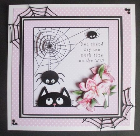 You Spend Way Too Much Time On The Web - Decoupage by Davina Rundle