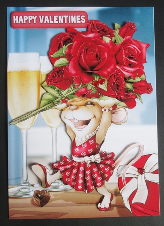 Mrs Valentine Rose Mouse by Davina Rundle
