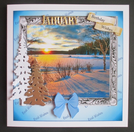 BLUE CHRISTMAS 2 MULTI SENTIMENT SHEET best wishes & xmas by Davina Rundle