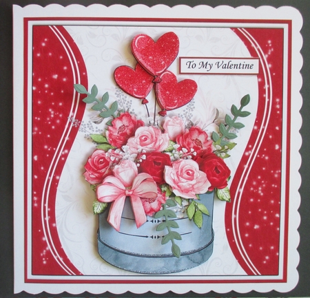ROMANTIC BOUQUET 7.5 Decoupage & Insert Various Occasions by Davina Rundle
