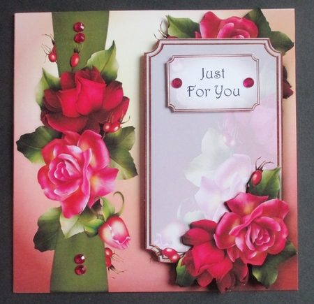 Panel & Bow - Vibrance Roses by Davina Rundle