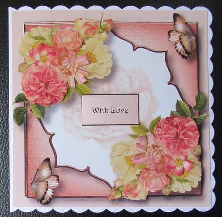 Beautiful Lotus Frame - Peach Bouquet by Davina Rundle