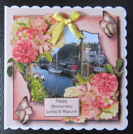 Beautiful Lotus Frame - Peach Bouquet by Davina Rundle