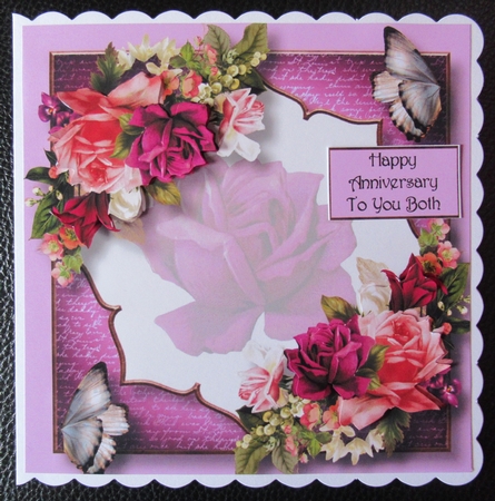 Beautiful Lotus Frame - Rose Bouquet by Davina Rundle