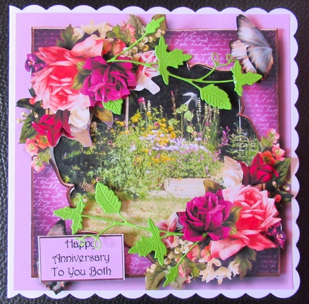 Beautiful Lotus Frame - Rose Bouquet by Davina Rundle