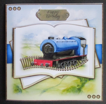 Life is a Journey Train Open Book by Davina Rundle