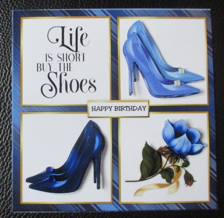 Fabulous Shoes Blue & Light Blue by Davina Rundle