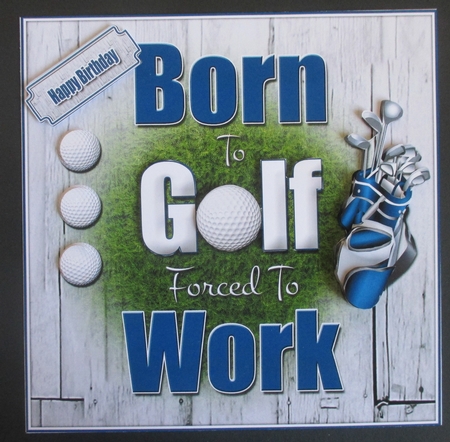 Born To Golf 8x8 Mini Kit by Davina Rundle