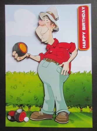 Bowling Dude Red  by Davina Rundle