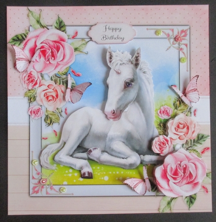 Stunning White Unicorn 8x8 Mini Kit by Davina Rundle