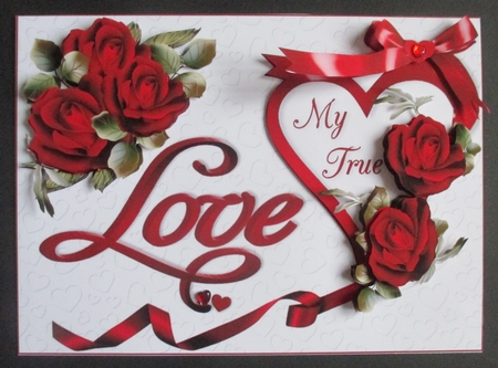 My true love ribbons and roses mini kit by Davina Rundle