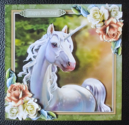 Unicorn card front 2 by Davina Rundle