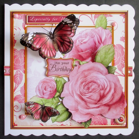 BUTTERFLY BLOSSOMS 4 SHEET MINI KIT PINK by Davina Rundle
