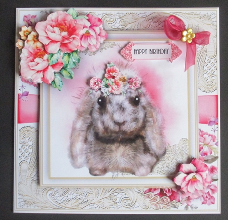 Cute Bunny Wishes Without Tassle by Davina Rundle