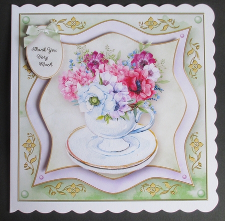 Posy Teacup Mini Kit by Davina Rundle