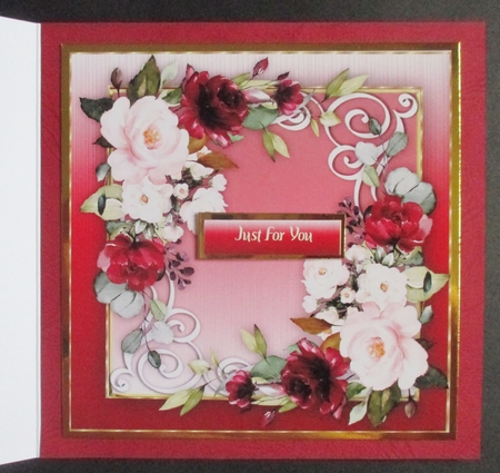 Beautiful Scrolls and Ruby  Roses by Davina Rundle