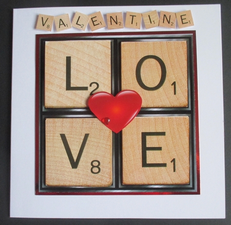 Scrabble valentine by Davina Rundle