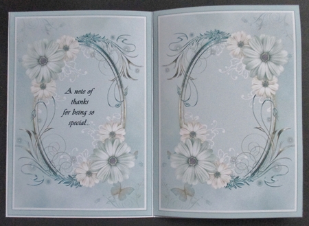 A5 Thank You Topper Insert by Davina Rundle