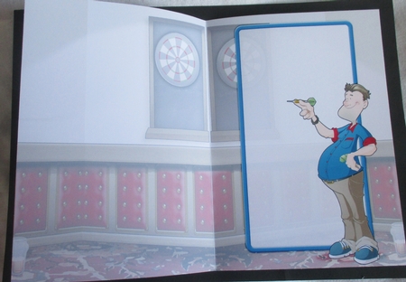 Darts Dude Blue Insert by Davina Rundle