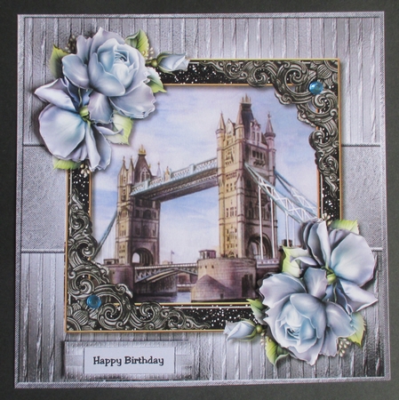 Male Card Greetings From London 7x7 by Davina Rundle