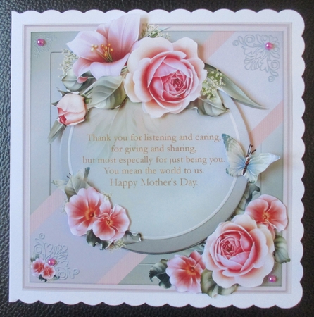 Mothers Day / Birthday Versed card front by Davina Rundle