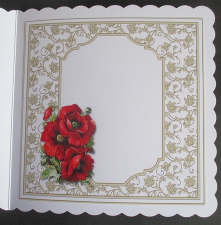 Insert for Lovely Red Poppies Topper by Davina Rundle