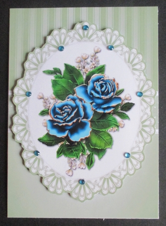 Lovely blue roses by Davina Rundle