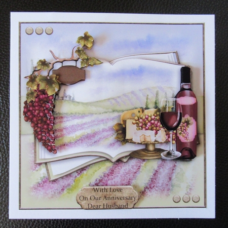 Red Wine Open Book by Davina Rundle