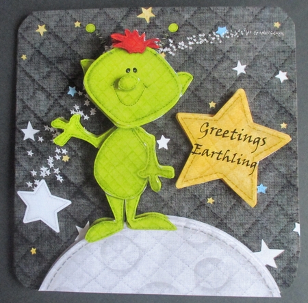 Out of This World Decoupage Birthday Card Kit by Davina Rundle