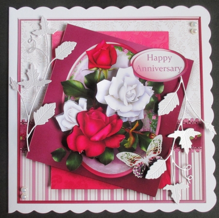 Beautiful Roses - Layered Card Mini Kit by Davina Rundle