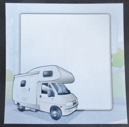 Mobile Home Cream 8x8 Insert by Davina Rundle