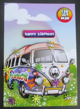 Camper Van Hippy by Davina Rundle